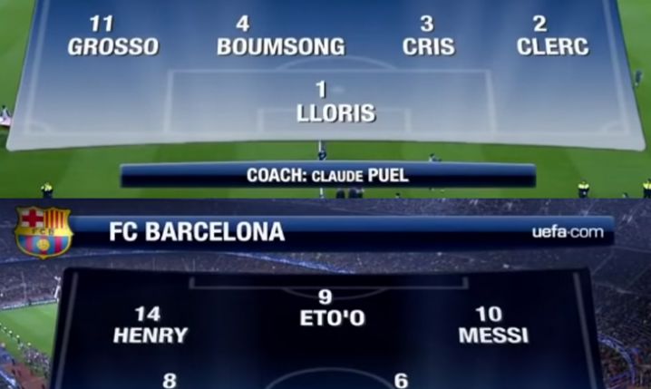 Tak wyglądały XI w ostatnim meczu Barcy z Lyonem!